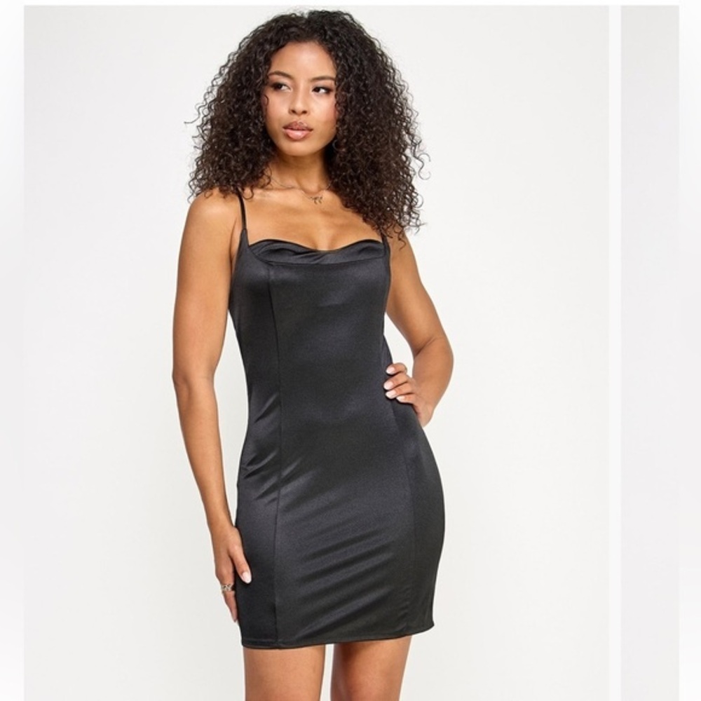 KATIA RAE Woman Sweetheart-Neck Short Dress black NEW!!!